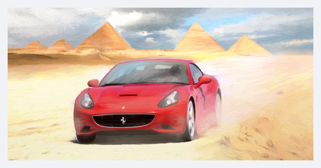 Kunstdruck - Poster Ferrari California no2