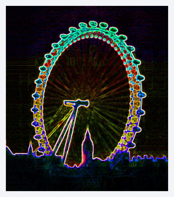 Kunstdruck - London Eye