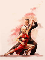 Kunstdruck - Poster - Tanz tango no4